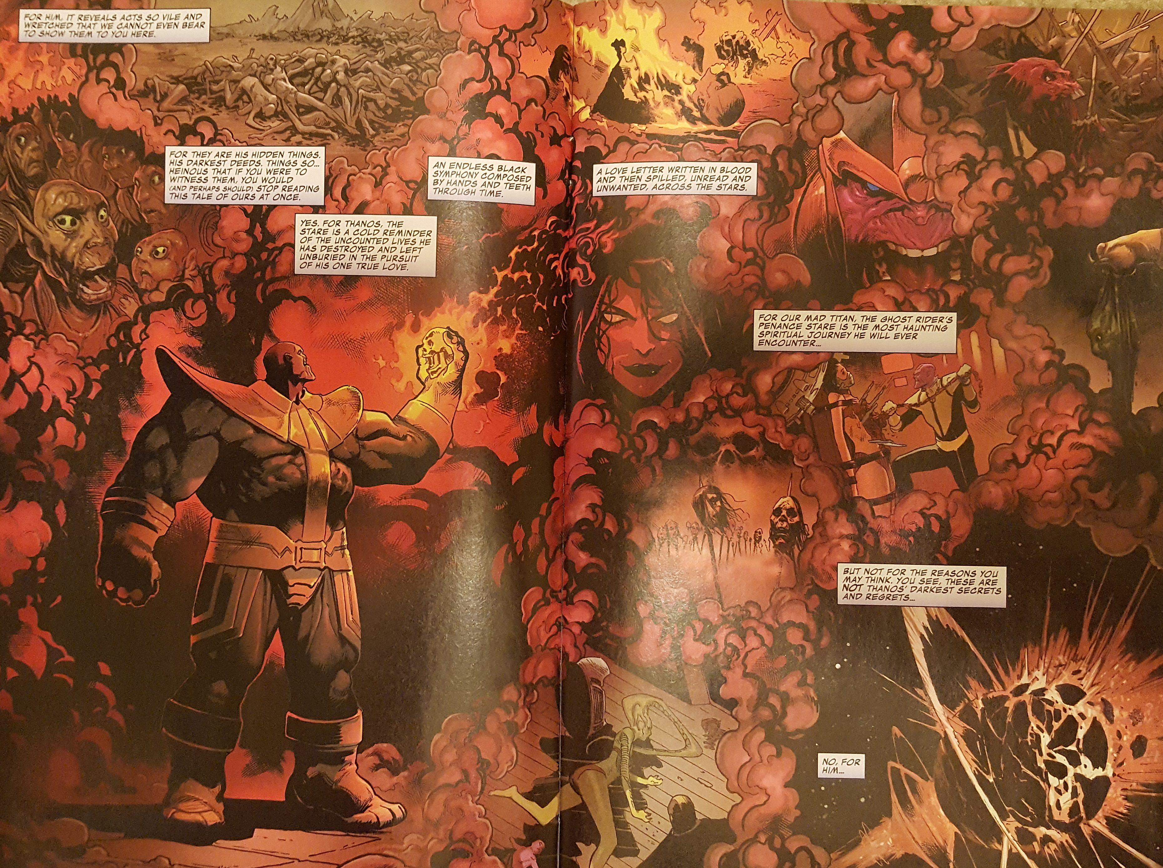 Thanos and Cosmic Ghost Rider