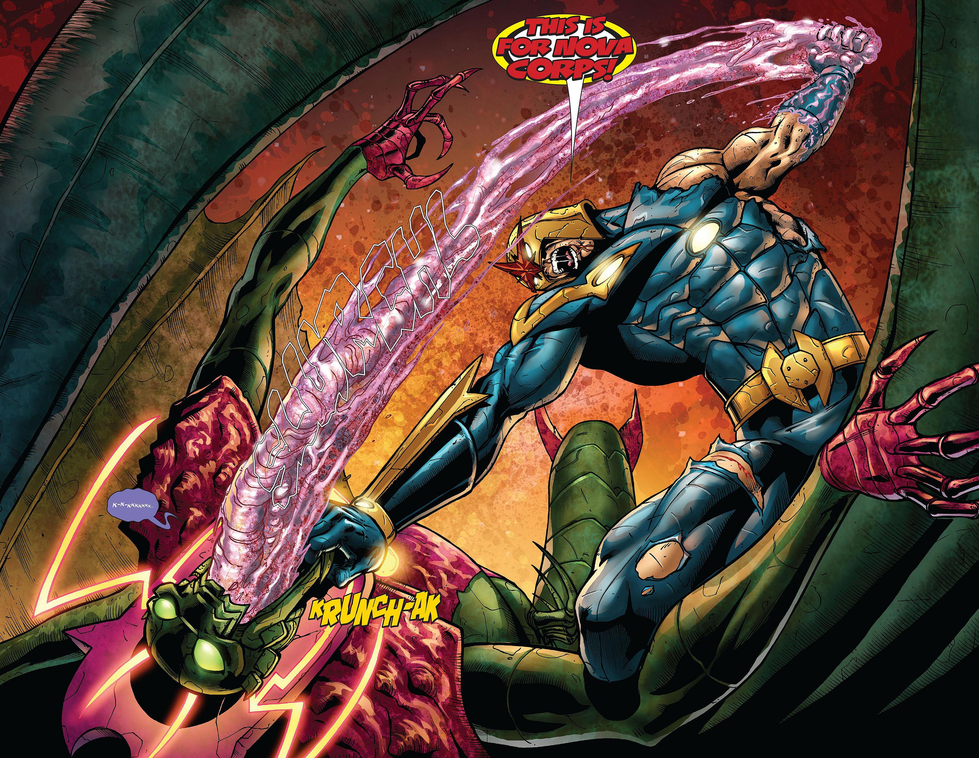 Nova defeats Annihilus in Annihilation Vol. 1 #6 (2007), Marvel Comics