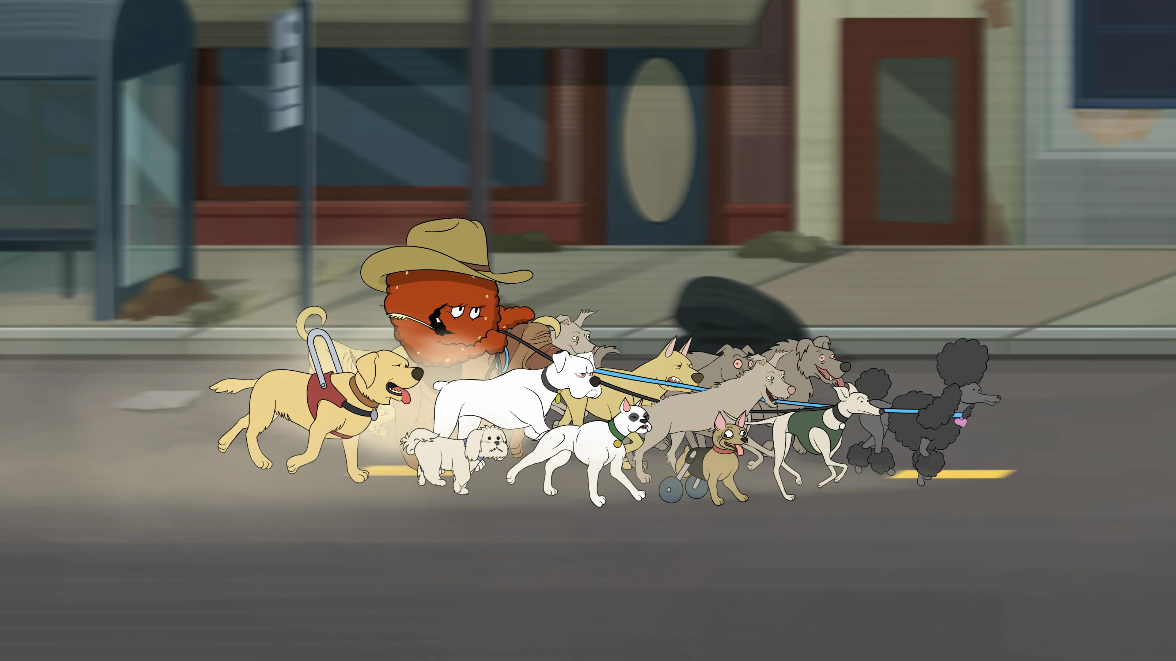 Meatwad (Dave Willis) performs his duties for the Humane Society in Aqua Teen Forever: Plantasm (2022) Williams Street via Blu-ray