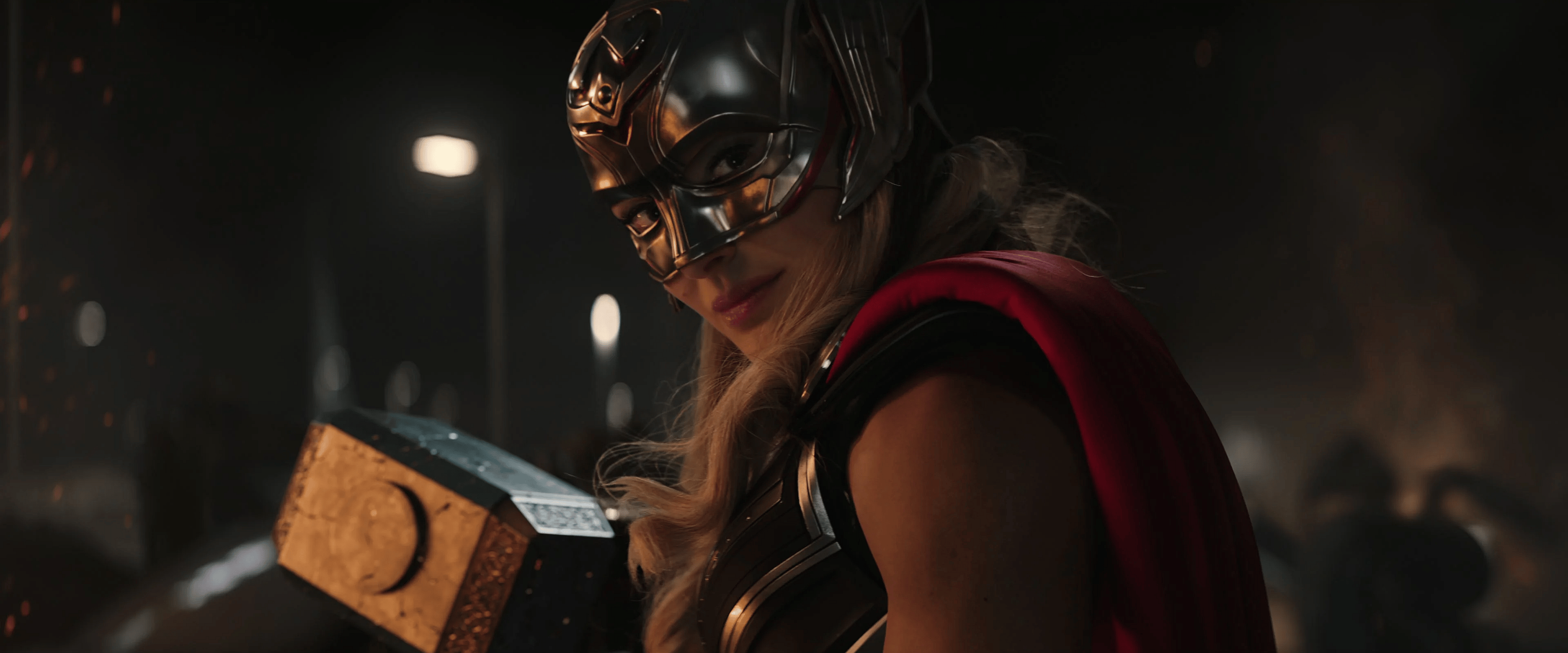 Jane Foster's (Natalie Portman) proves herself worthy of Mjolnir in Thor: Love and Thunder (2022), Marvel Entertainment