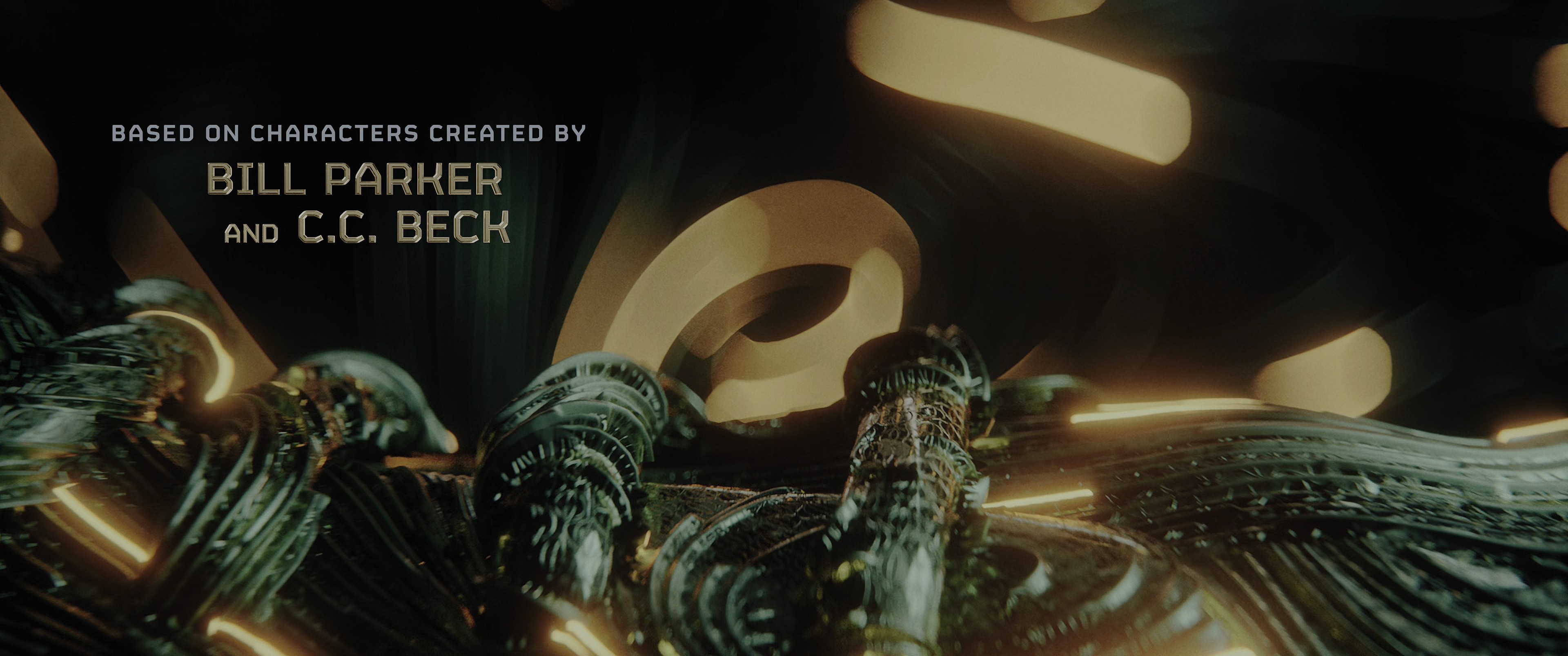 Captain Marvel creators Bill Parker and C.C. Beck as credited in Black Adam (2022), DC Studios