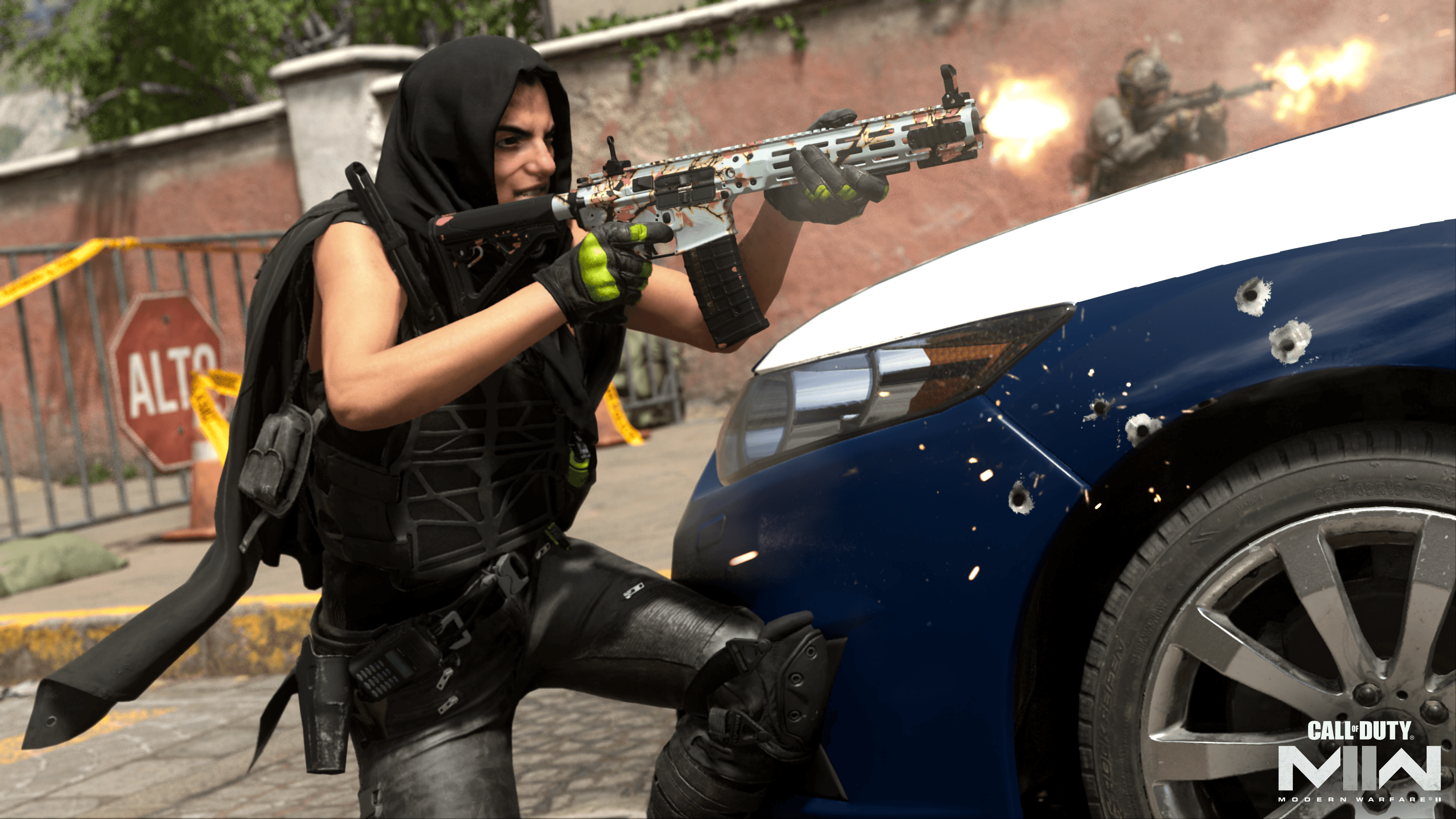 Farah returns fire with her Bowing Blossoms gun skin via Call of Duty: Modern Warfare II (2022), Activision