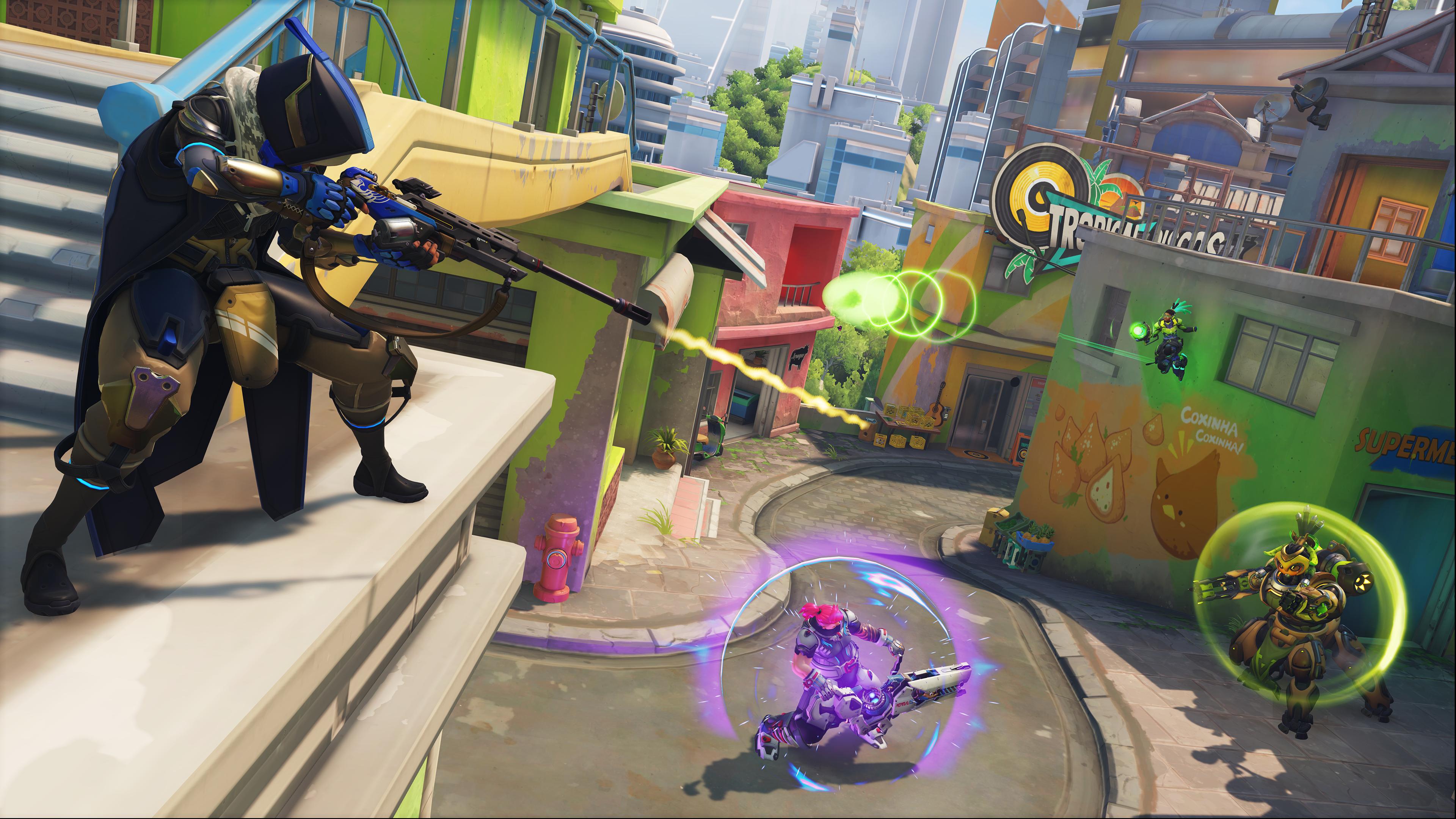 A match plays out in Rio De Janiero in Overwatch 2 (2022), Activision Blizzard