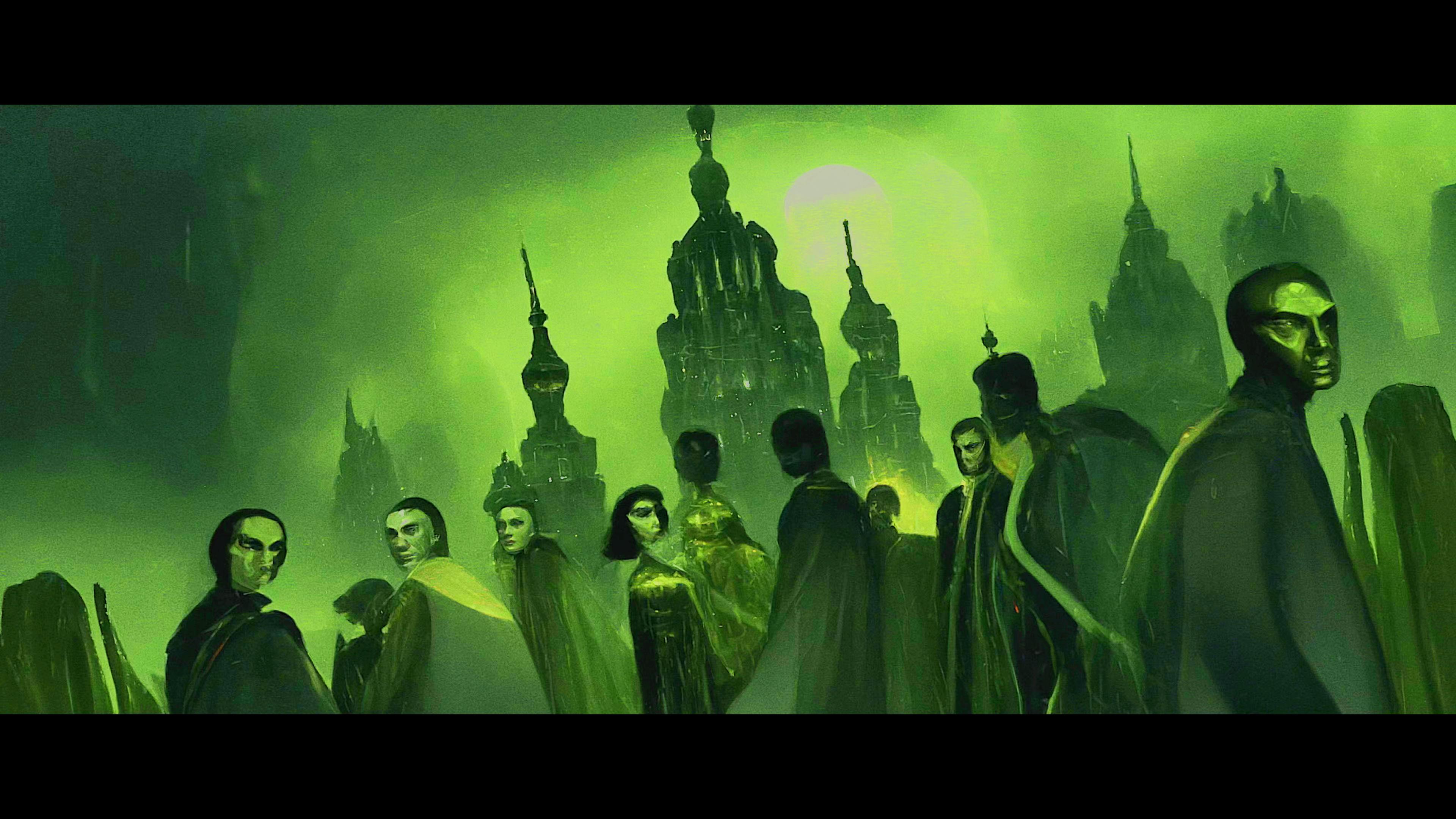 The world asks itself 'Who can you trust?' in the AI-generated intro to Secret Invasion (2023), Marvel Entertainment
