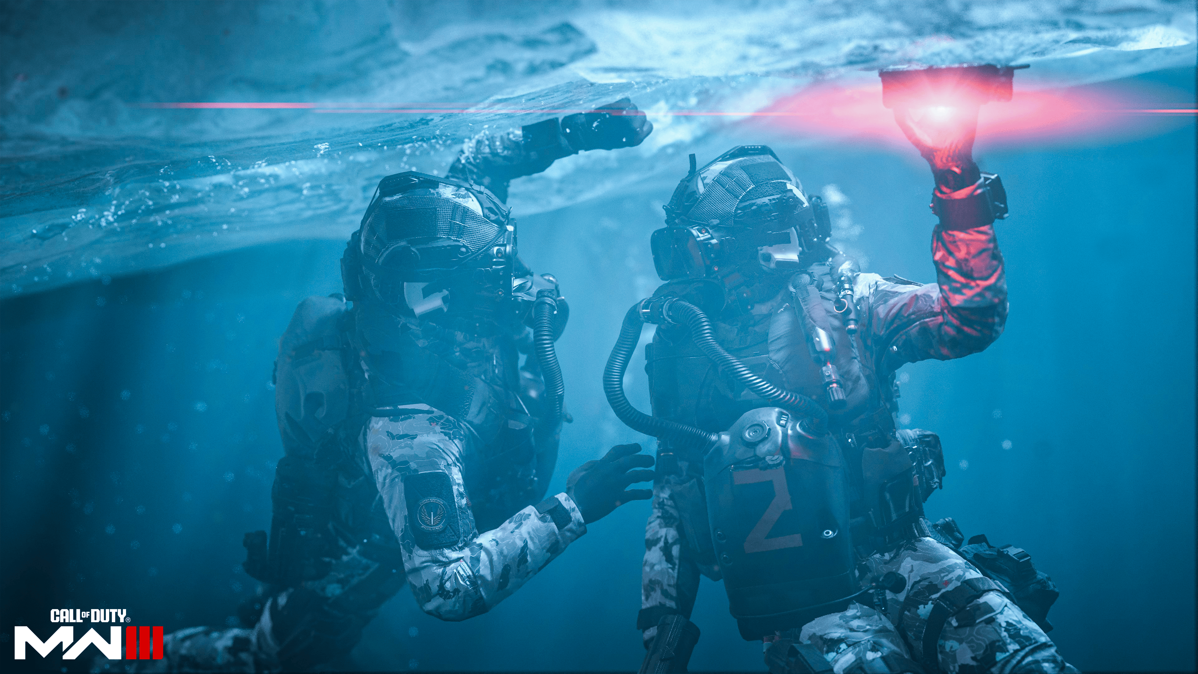 Two soldiers undertake an aquatic sabotage mission in Call of Duty: Modern Warfare III (2023), Activision Blizzard