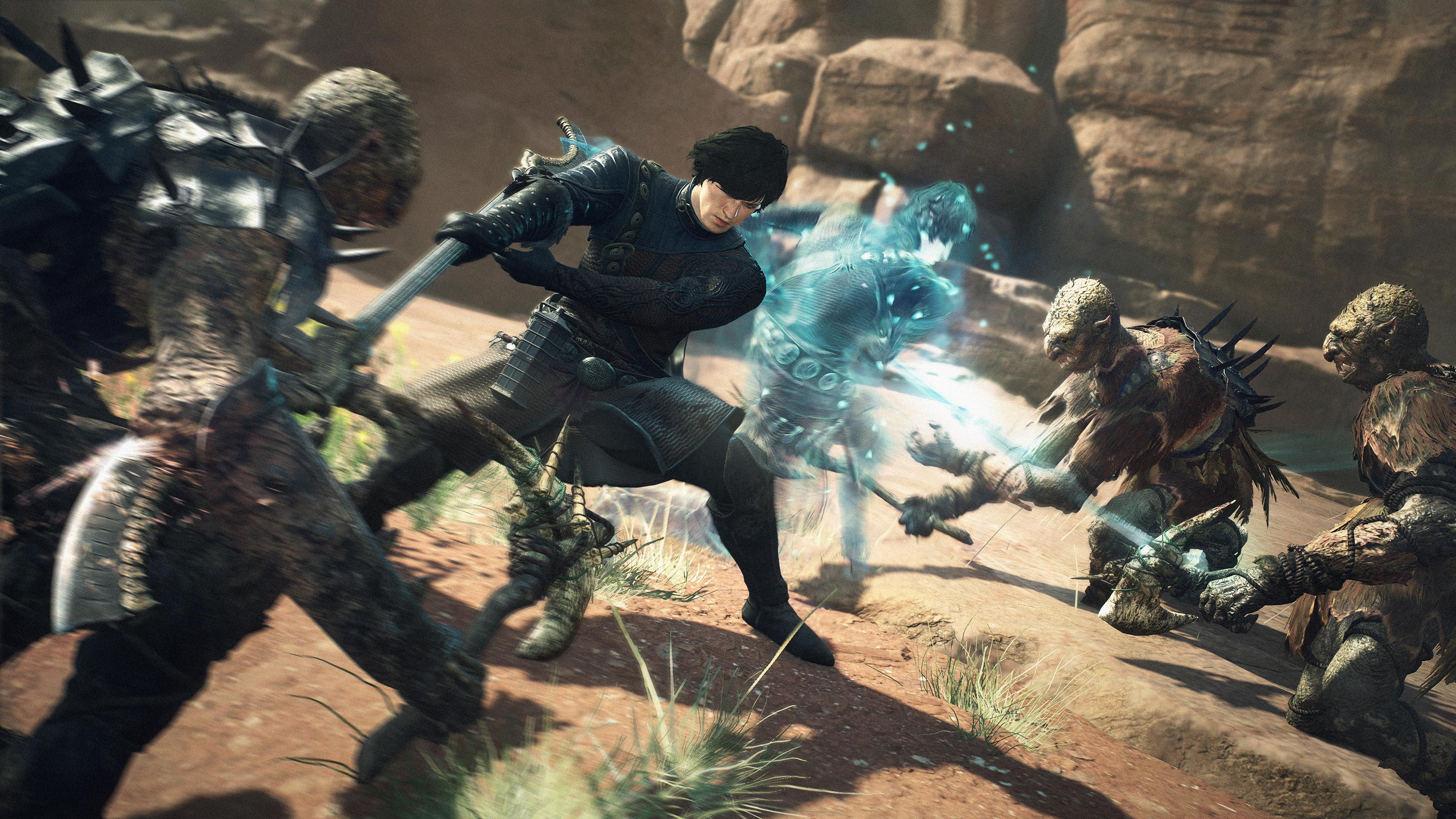 The Arisen unleashes a spirit copy of himself in Dragon's Dogma 2 (2024), Capcom