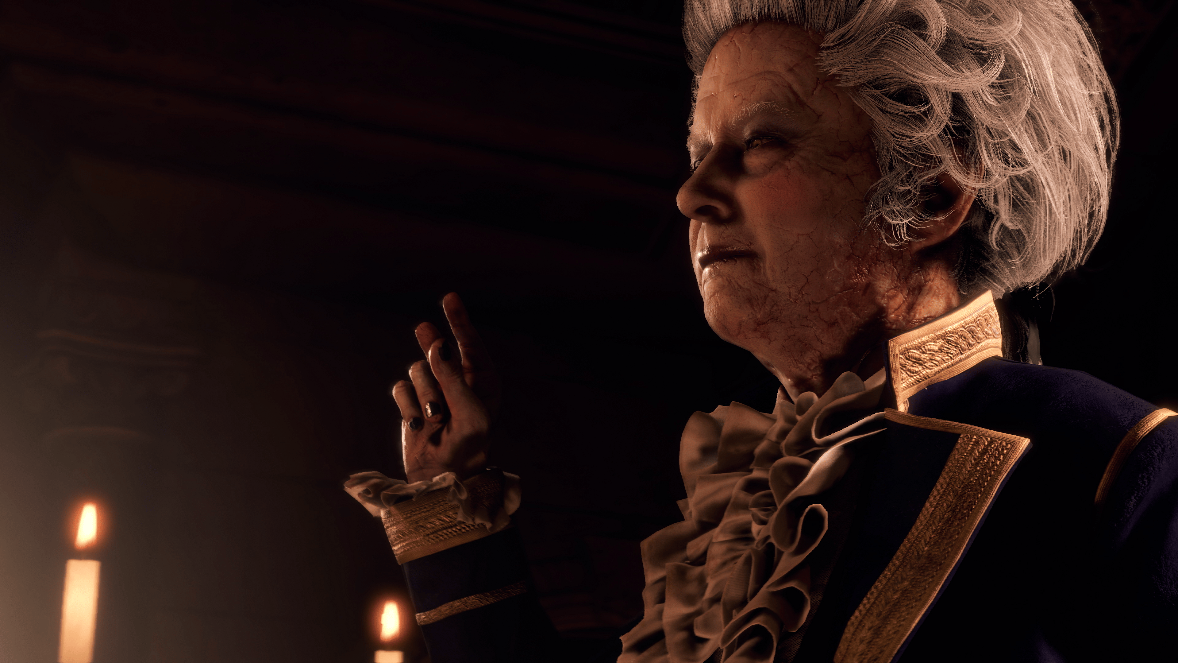 Ramón Salazar (Marcio Moreno) gestures to his minions via Resident Evil 4 (2023), Capcom