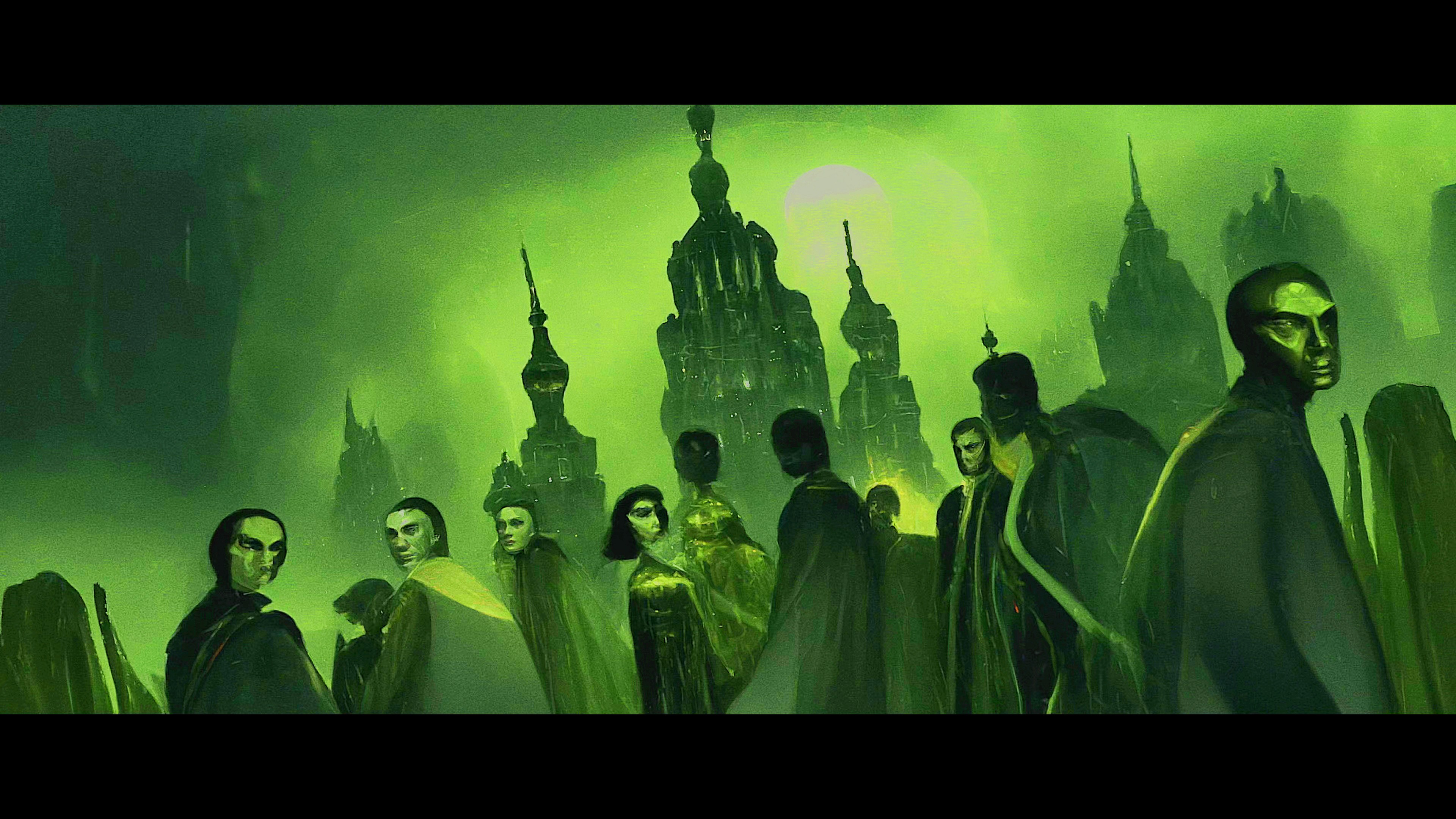 The world asks itself 'Who can you trust?' in the AI-generated intro to Secret Invasion (2023), Marvel Entertainment