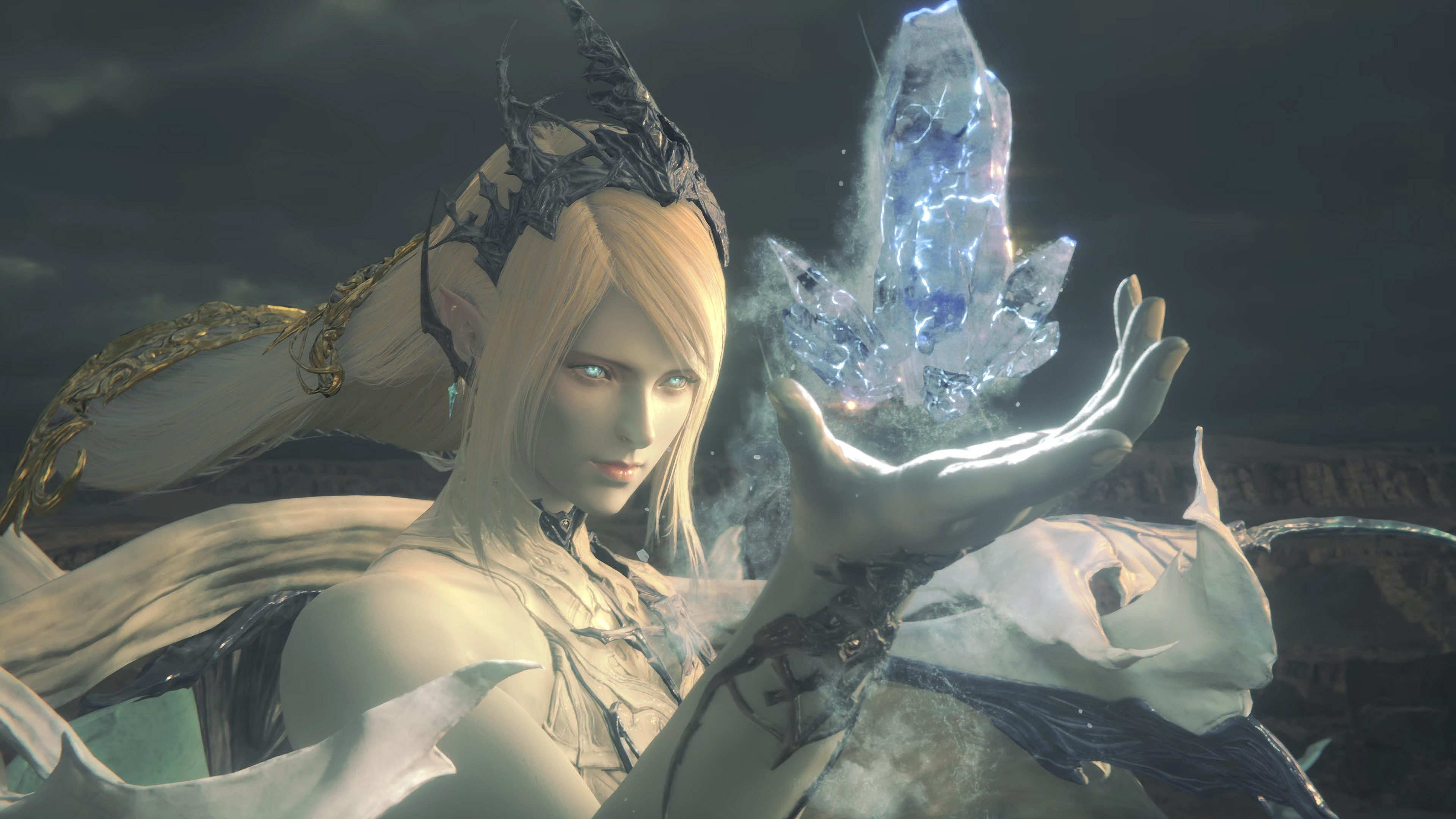 The Eikon Shiva prepares a mighty assault of ice in Final Fantasy XVI (2023), Square Enix