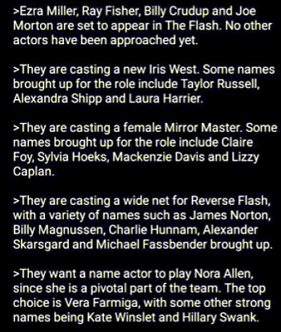 Flash Spoilers