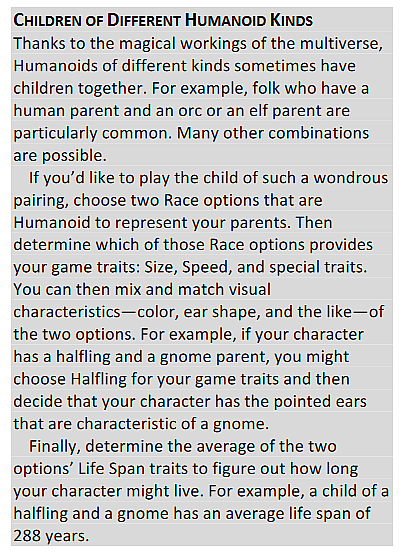 The current D&D Beyond rules for mixed-race characters as of April 10th, 2023