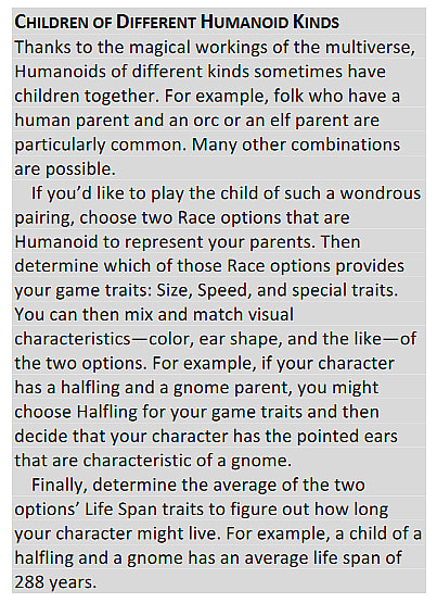 The current D&D Beyond rules for mixed-race characters as of April 10th, 2023