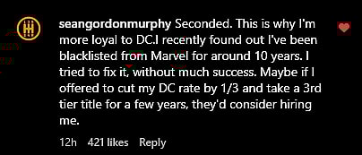 Numerous industry artists pour out to criticize Marvel Comics for financially mistreating its artists.