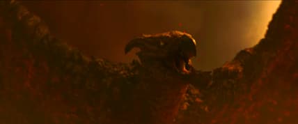 Rodan gets up from a long bird nap in Godzilla: King of the Monsters (2019), Legendary Pictures