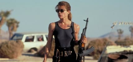 Linda Hamilton as Sarah Connor in "Terminator 2" - TriStar Pictures