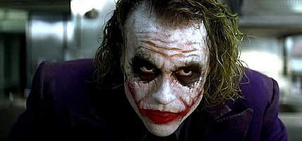 Heath ledger in "The Dark Knight" - Warner Bros.