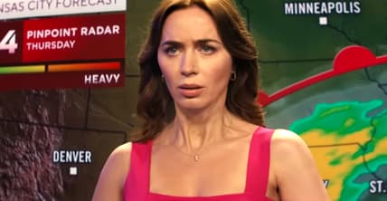 A tongue-tied Emily Blunt sees a storm coming in Disclosure Day (2026), Universal Pictures