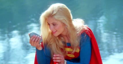 Even super girl finds a rock