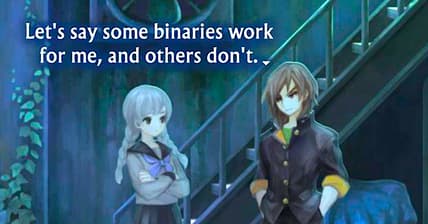 Tsukasa Okino (Mutsumi Tamura/Veronica Taylor) reveals the reason he crossdresses as a girl in 13 Sentinels: Aegis Rim (2019), Vanillaware