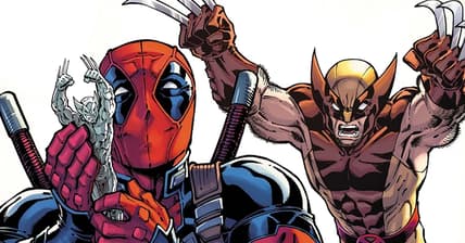 Wolverine has had it with Deadpool's nonsense on Todd Nauck's variant cover to Crazy Vol. 3 #1 (2019), Marvel Comics