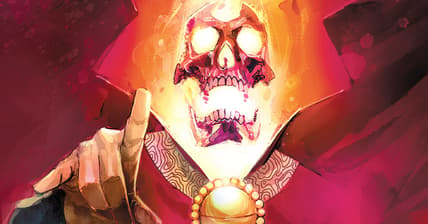 A Spirit of Vengeance overtakes Doctor Strange on Rod Reis' cover to Doctor Strange: Damnation Vol. 1 #3 (2018), Marvel Comics