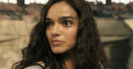 Lucy (Rachel Zegler) surprised by the sudden appearance of a mass of snakes in The Hunger Games: The Ballad of Songbirds and Snakes (2023), Lionsgate Films