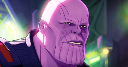 Thanos (Josh Brolin) stands with The Ravagers against The Black Order in What If...? Season 1 Episode 2 "What If...T'Challa Became a Star-Lord?" (2021), Marvel Entertainment