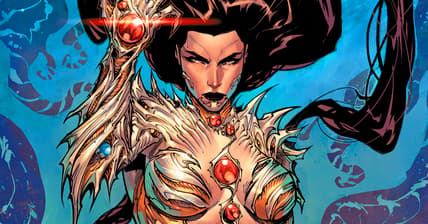 Sara Pezzini makes her return on Giuseppe Cafaro and Arif Prianto's variant cover to Witchblade Vol. 3 #1 (2024), Top Cow
