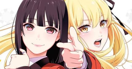 Yumeko and Mary are ready to play on Tōru Naomura's cover to Kakegurui Yorozu (2017), Square Enix