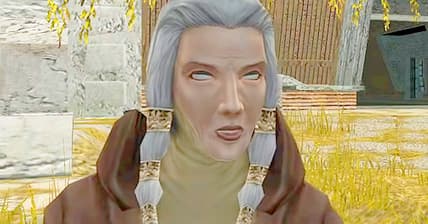Kreia (Sara Kestelman) recalls her plight with the Jedi Council in Star Wars: Knights of the Old Republic II (2005), Obsidian Entertainment