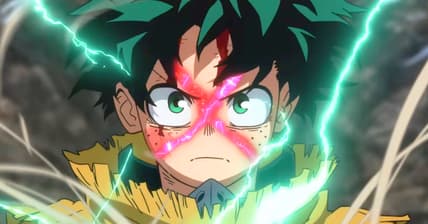 Izuku Midoriya (Daiki Yamashita) locks in in My Hero Academia: You're Next (2024), Bones