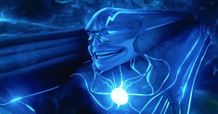 A distortion in the time stream overtakes Barry in The Flash (2023), Warner Bros. Pictures
