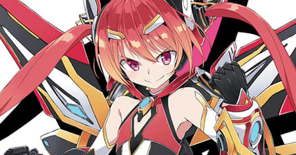 Twin-Tail Red suits up for battle on Ayumu Kasuga's title page illustration to Gonna be the Twin-Tail!! Vol. 16 (2023), Shogakukan