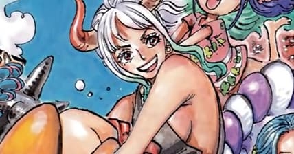 Yamato catches some sun on Eiichiro Oda's color spread to One Piece Chapter 1084 "The Attempted Murder of a Celestial Dragon" (2023), Shueisha