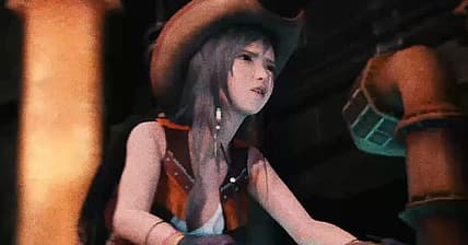 Tifa mourns her father's corpse in Final Fantasy VII Remake (2020), Square Enix