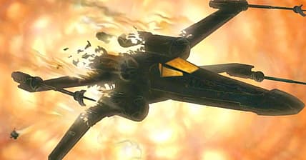 X-Wing destroyed on Stuart Hiner cover, X-Wing: Rogue Squadron Vol. 1 #20 (1997), Dark Horse