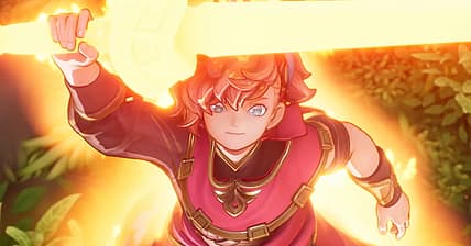 Val (Takuma Terashima) approaches the Tree of Mana in Visions of Mana (2024), Square Enix