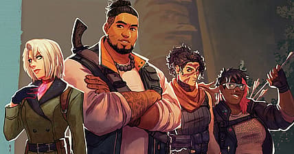 Quartet of Truth Seekers on cover of Tomb Raider: Shadows of Truth (2025), Evil Hat Productions
