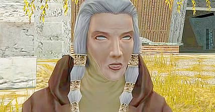 Kreia (Sara Kestelman) recalls her plight with the Jedi Council in Star Wars: Knights of the Old
