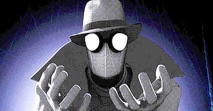 Spider-Man Noir implores Miles for help in Spider-Man: Into the Spider-Verse (2018), Marvel