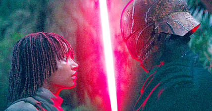 Mae (Amandla Stenberg) faces one of the universe's first Sith in The Acolyte (2024), Disney