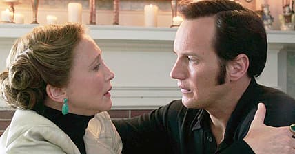 Lorraine Warren warns Ed of their next mission in The Conjuring 2 (2016), New Line Cinema