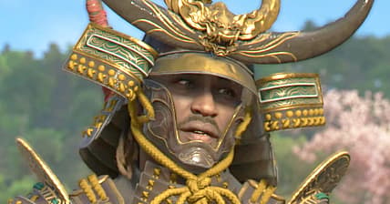 Yasuke thanks Naoe for help taking down an enemy in Assassin's Creed Shadows (2024), Ubisoft