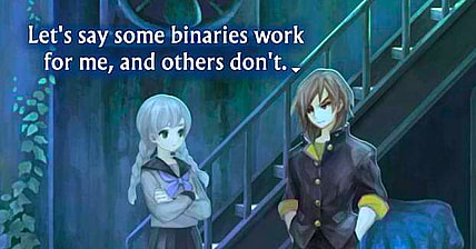 Tsukasa Okino (Mutsumi Tamura/Veronica Taylor) reveals the reason he crossdresses as a girl in 13 Sentinels: Aegis Rim (2019), Vanillaware