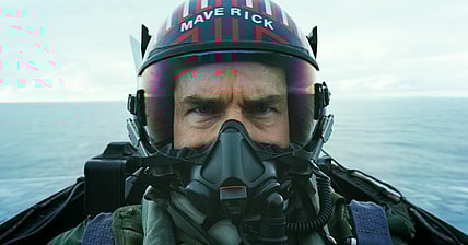 Maverick (Tom Cruise) puts his faith in his team as they prepare to execute their mission in Top Gun: Maverick (2022), Paramount Pictures