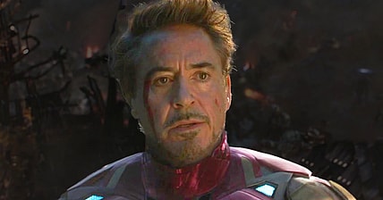 Iron Man (Robert Downey Jr.) holds the fate of the universe in his hands in Avengers: Endgame (2019), Marvel Entertainment