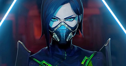 Viper (Ashly Burch) is thwarted by Killjoy's (Eva Feiler) ultimate ability Lockdown in Valorant 'SHATTERED' Cinematic (2022), Riot Games