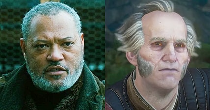 The Bowery King (Laurence Fishburne) tells The Adjudicator (Asia Kate Dillon) to shove off in John Wick: Chapter 3 – Parabellum (2019), Lionsgate / Emiel Regis (Mark Noble) and Geralt (Doug Cockle) take a breather after slaying Dettlaff (Andrew Greenough) in The Witcher 3: The Wild Hunt - Blood and Wine (2016), CD Projeckt Red