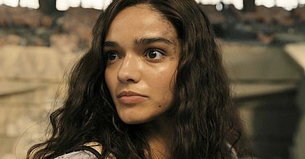 Lucy (Rachel Zegler) surprised by the sudden appearance of a mass of snakes in The Hunger Games: The Ballad of Songbirds and Snakes (2023), Lionsgate Films