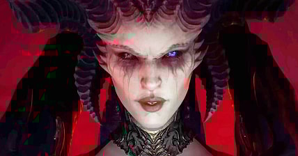 Lilith (Caroline Faber) emerges from the pits of Hell in Diablo IV (2023), Blizzard Entertainment